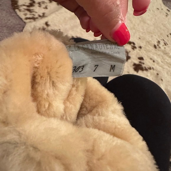 La Canadienne Always Waterproof Shearling Lined boots Brown Suede boots sz 7 - Picture 10 of 10